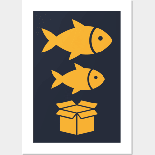 Big Fish, Little Fish, Cardboard Box Posters and Art